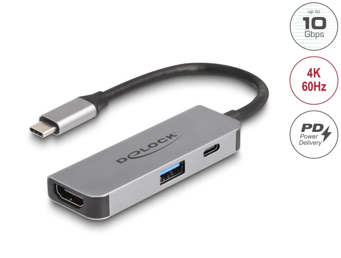 Delock 61063 Usb Type-C™ Adapter To Hdmi With Usb Type-A And Usb Type-C™