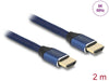 Delock 85447 Ultra High Speed Hdmi Cable 48 Gbps 8K 60 Hz Blue 2 M Certified