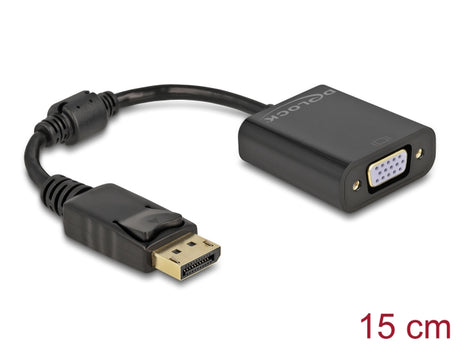 Delock 61006 Adapter Displayport 1.2 Male To Vga Female Black