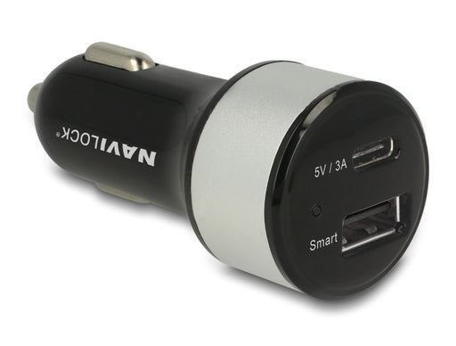 Navilock 62782 Car Charger 1 X Usb Type-C™ + 1 X Usb Type-A 25 W