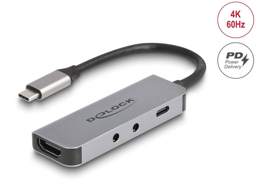 Delock 61064 Usb Type-C™ Adapter To Hdmi And Headset And Microphone Port