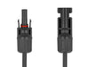 Delock 60677 Dl4 Solar Flat Cable Male To Female 1 M Black