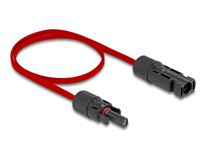 Delock 60674 Dl4 Solar Flat Cable Male To Female 60 Cm Red