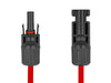 Delock 60674 Dl4 Solar Flat Cable Male To Female 60 Cm Red