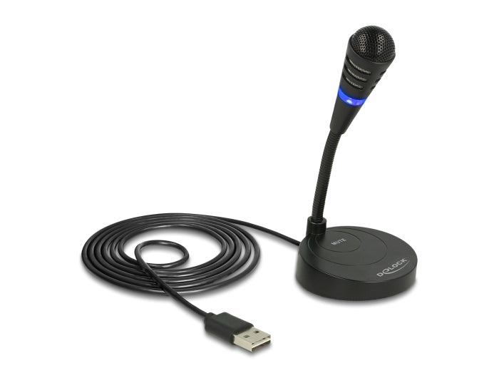 Delock 65868 Usb Microphone With Base And Touch-Mute Button