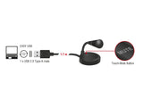 Delock 65868 Usb Microphone With Base And Touch-Mute Button