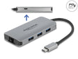 Delock 63252 Usb 3.2 Gen 1 Hub With 4 Ports And Gigabit Lan And Pd