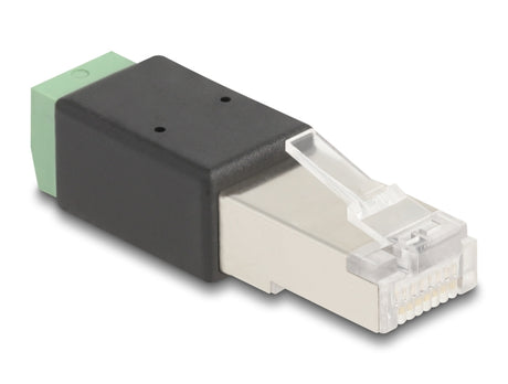 Delock 66604 Rj45 Plug To Terminal Block Adapter 2 Pin