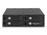 Delock 47233 5.25″ Mobile Rack For 4 X 2.5″ Sata / Sas Hdd / Ssd 12 Gb/S