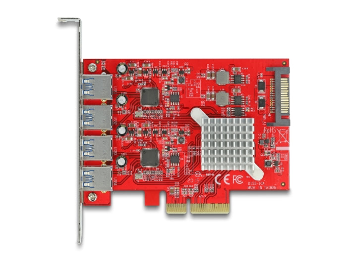 Delock 90481 Pci Express X4 Card To 4 X External Superspeed Usb 10 Gbps