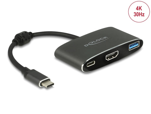 Delock 62991 Adapter Usb Type-C™ Male > Hdmi Female + Usb Type-A + Usb Type-C™