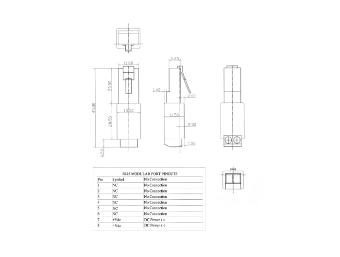 Delock 66604 Rj45 Plug To Terminal Block Adapter 2 Pin