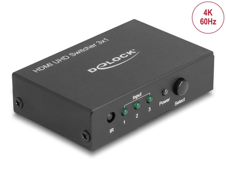 Delock 18683 Hdmi Uhd Switch 3 X Hdmi In > 1 X Hdmi Out 4K