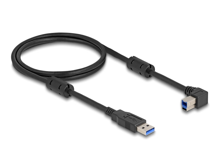 Delock 81100 Usb 5 Gbps Cable Type-A Male To Type-B Male 90° Left Angled 1 M