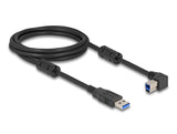 Delock 81101 Usb 5 Gbps Cable Type-A Male To Type-B Male 90° Left Angled 2 M