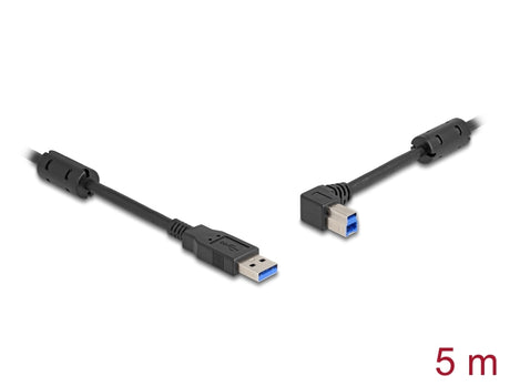 Delock 81103 Usb 5 Gbps Cable Type-A Male To Type-B Male 90° Left Angled 1 M