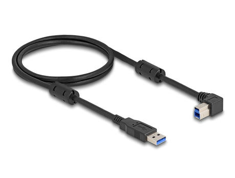 Delock 81108 Usb 5 Gbps Cable Type-A Male To Type-B Male 90° Right Angled 1 M