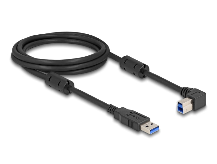 Delock 81109 Usb 5 Gbps Cable Type-A Male To Type-B Male 90° Right Angled 2 M