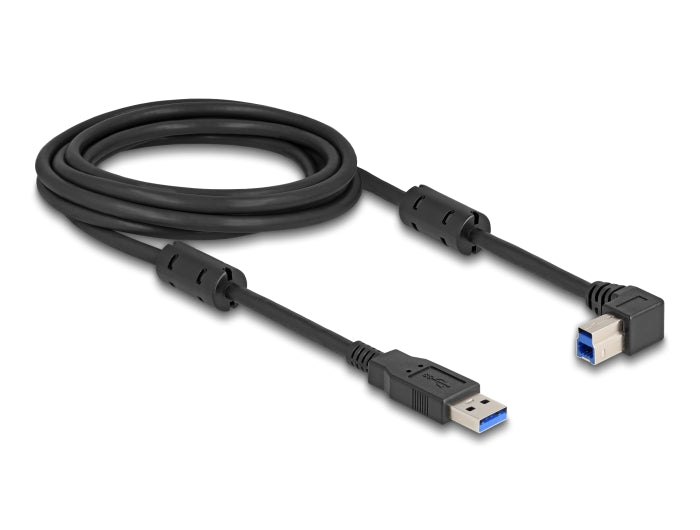 Delock 81110 Usb 5 Gbps Cable Type-A Male To Type-B Male 90° Right Angled 3 M