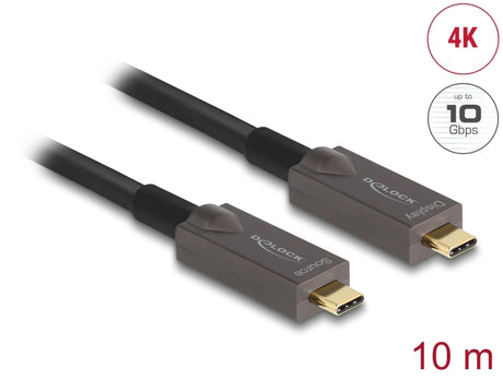 Delock 84150 Active Optical Usb-C™ Video + Data + Pd Cable 10 M