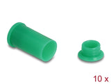 Delock 60673 Dl4 Dust Cover For Male And Female Connector, Green 10 Pcs Set