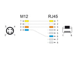 Delock 85441 Network Cable M12 4 Pin D-Coded To Rj45 Hirose Plug Tpu 1 M