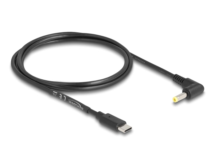 Delock 85665 Usb Type-C™ Power Cable To Dc 4.0 X 1.7 Mm Male Angled 1.5 M