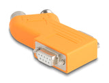 Delock 60667 D-Sub 9 Male And Female To M12 Male And Female 5 Pin Bus Splitter