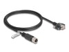 Delock 80443 M12 Cable D-Coded 4 Pin Female To Rj45 Plug