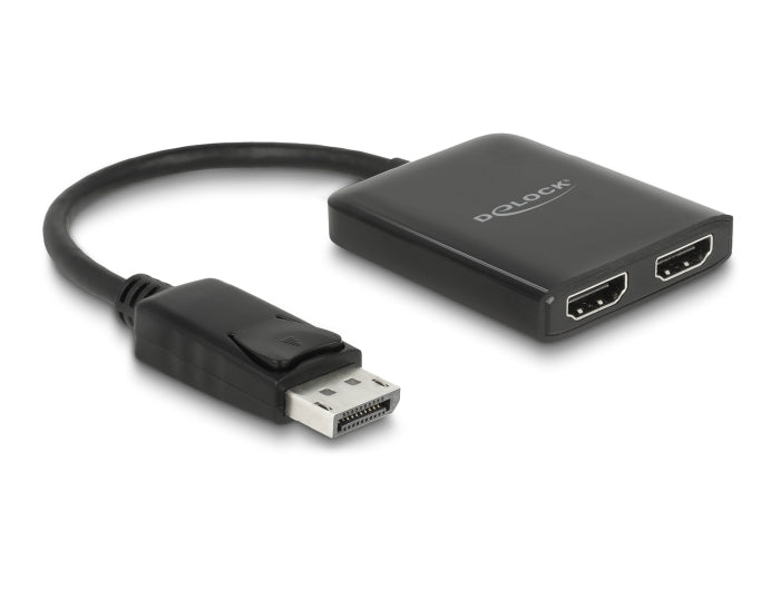 Delock 87769 Displayport 1.4 Splitter 1 X Displayport To 2 X Hdmi Mst