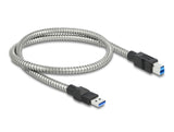 Delock 86777 Usb 3.2 Gen 1 Cable Type-A Male To Type-B Male With Metal Jacket