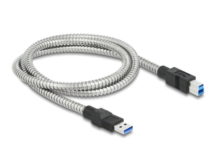 Delock 86778 Usb 3.2 Gen 1 Cable Type-A Male To Type-B Male With Metal Jacket