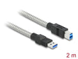 Delock 86779 Usb 3.2 Gen 1 Cable Type-A Male To Type-B Male With Metal Jacket