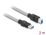 Delock 86779 Usb 3.2 Gen 1 Cable Type-A Male To Type-B Male With Metal Jacket