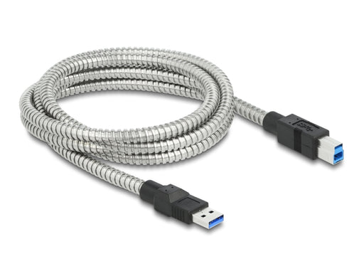 Delock 86779 Usb 3.2 Gen 1 Cable Type-A Male To Type-B Male With Metal Jacket