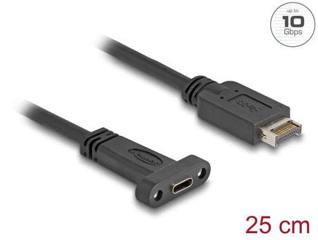 Delock 85454 Usb 10 Gbps Cable Usb Type-E Key A 20 Pin Male To Usb Type-C™