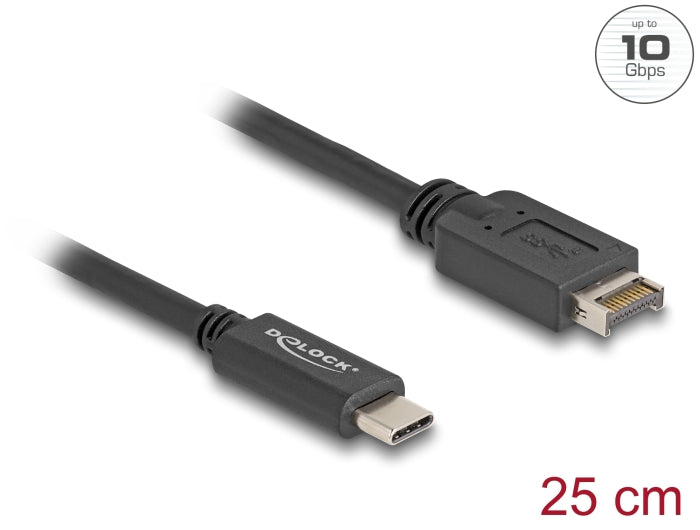 Delock 85528 Usb 10 Gbps Cable Usb Type-E Key A 20 Pin Male To Usb Type-C™