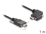 Delock 80956 Usb 2.0 Cable Usb Type-C™ Male With Screws To Usb Type-C™ Male