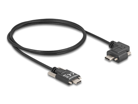 Delock 80956 Usb 2.0 Cable Usb Type-C™ Male With Screws To Usb Type-C™ Male