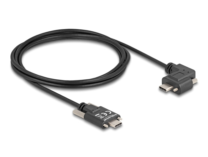 Delock 80957 Usb 2.0 Cable Usb Type-C™ Male With Screws To Usb Type-C™ Male