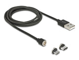 Delock 85723 Magnetic Usb Data And Charging Cable Set