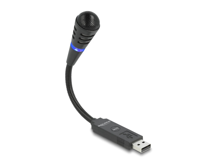 Delock 66499 Usb Microphone With Gooseneck And Mute Button