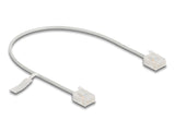 Delock 80756 Rj45 Network Cable Cat.6 Utp Ultra Slim 0.3 M Grey