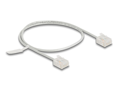 Delock 80757 Rj45 Network Cable Cat.6 Utp Ultra Slim 0.5 M Grey