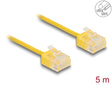 Delock 80914 Rj45 Network Cable Cat.6 Utp Ultra Slim 5 M Yellow