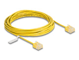 Delock 80914 Rj45 Network Cable Cat.6 Utp Ultra Slim 5 M Yellow