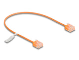 Delock 80853 Rj45 Network Cable Cat.6 Utp Ultra Slim 0.3 M Orange