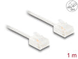 Delock 80774 Rj45 Network Cable Cat.6 Utp Ultra Slim 1 M White With Short Plugs