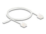 Delock 80774 Rj45 Network Cable Cat.6 Utp Ultra Slim 1 M White With Short Plugs