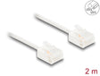 Delock 80775 Rj45 Network Cable Cat.6 Utp Ultra Slim 2 M White With Short Plugs